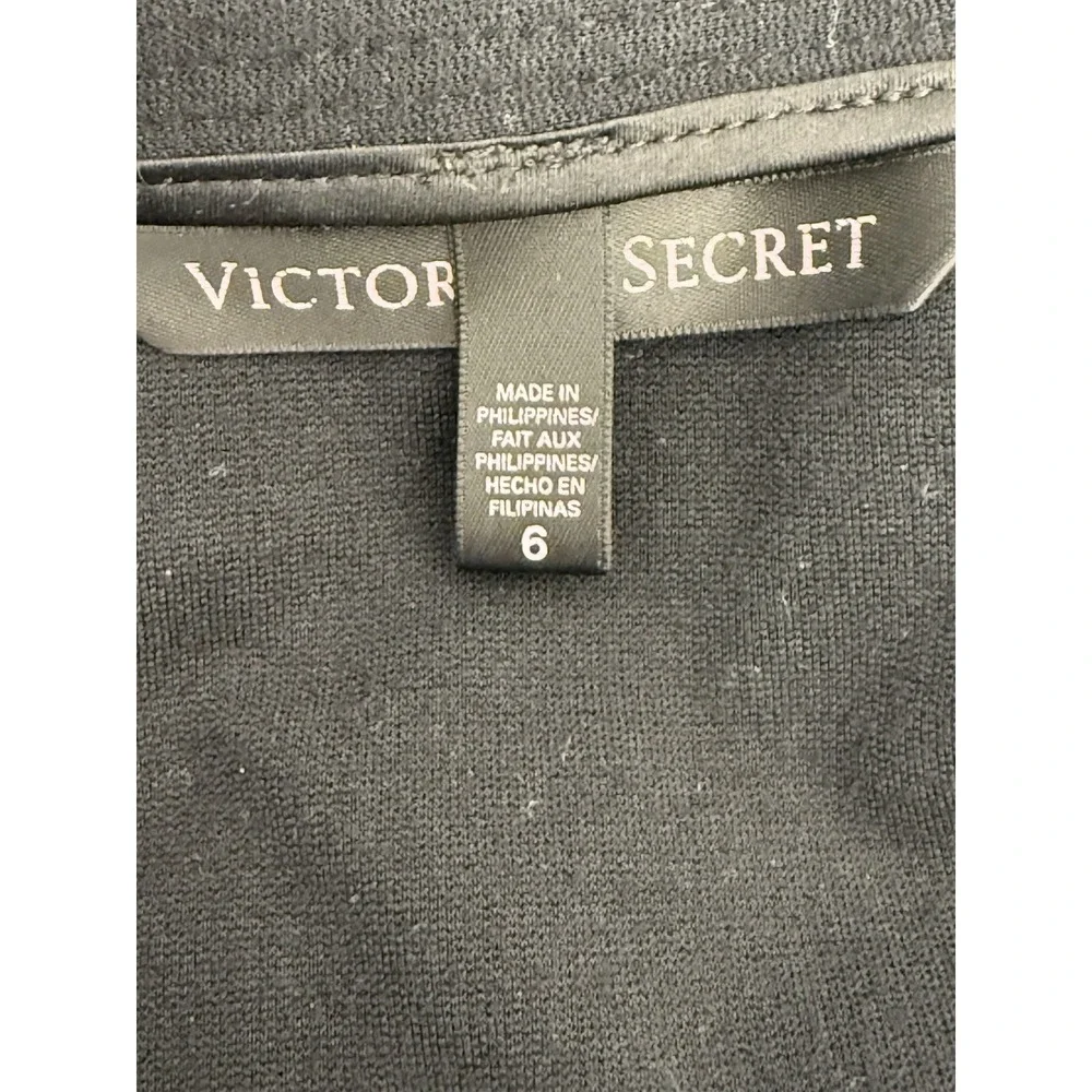 Victoria's Secret Sexy Black Skirt‎ Gold Zipper Skater Mini skirt Size 6 #21